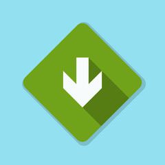 Down Arrow sign illustration