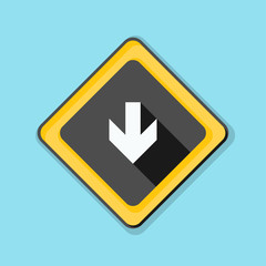 Down Arrow sign illustration