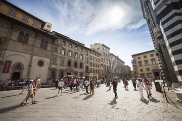 Italia,Toscana,Firenze,piazza Duomo.