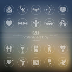 Set of Valentine's Day icons