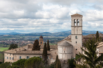 Fototapeta na wymiar a view of Assisi, Italy