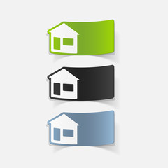 realistic design element: house