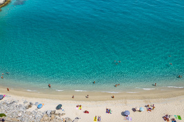 Aerial view of Tropea beach - Tropea, Calabria, Italy