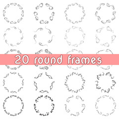 Bunch of simple and elegant frames design templates.