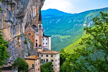 Madonna della Corona church on the rock