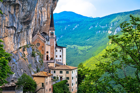 Madonna della Corona church on the rock
