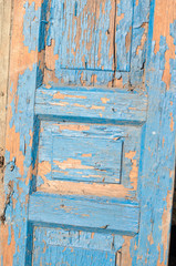 Texture background. Old wooden door close up
