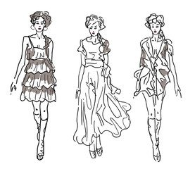      Sketch Fashion Women Models 