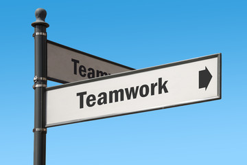 Fototapeta premium Schild 175 - Teamwork
