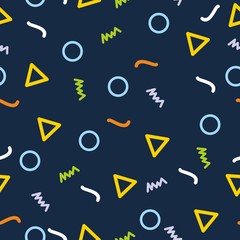 Memphis seamless pattern background 