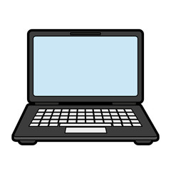 laptop computer icon image vector illustration design 