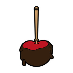 candy covered apple  icon image vector illustration design 