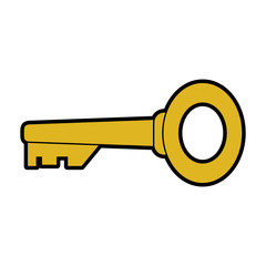 vintage key icon image vector illustration design 