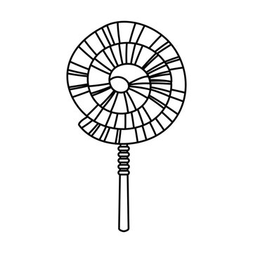 recommend clip art: lollipop candy icon image vector illustration design black line