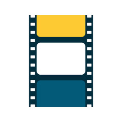 video tape segment icon image vector illustration design 