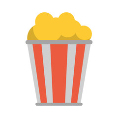 popcorn bucket icon image vector illustration design 