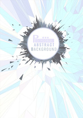 Abstract low poly BG with blank shatter space