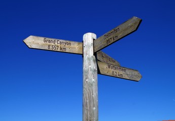 Wegweiser 0,2 Km Wattenmeer 