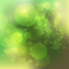 Fototapeta premium Vector abstract bokeh blur background. Festive defocused lights.