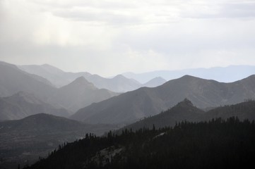 Several mountains