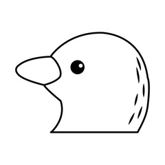 Obraz premium cute cartoon bird animal natural spring image vector illustration