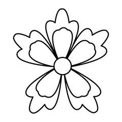 flower bright nature plant spring image vector Illustration