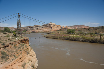 Dewey Bridge Over Colorado River