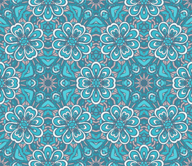 blue floral background