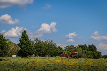Fototapeta premium Country Tractor Scene