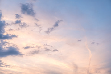 Colorful Sunset Sky with cloud, nature background