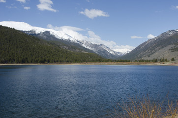 Snow Capped Mountains and Lake