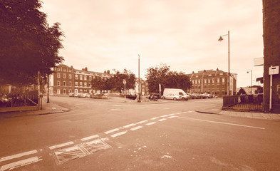 Looking Down Brunswick Square C York Street Bristol England