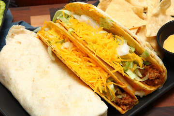 Burrito, Taco, Gordita Crunch and Nachos