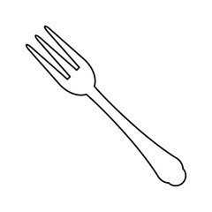 fork cutlery food icon vector illustration graphic design