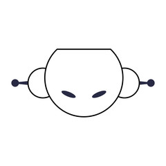 robot toy funny icon vector illustration graphic design