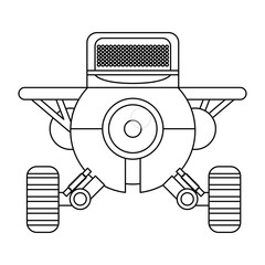 robot toy funny icon vector illustration graphic design