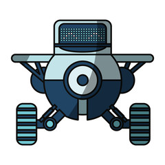 robot toy funny icon vector illustration graphic design