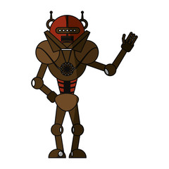 robot toy funny icon vector illustration graphic design