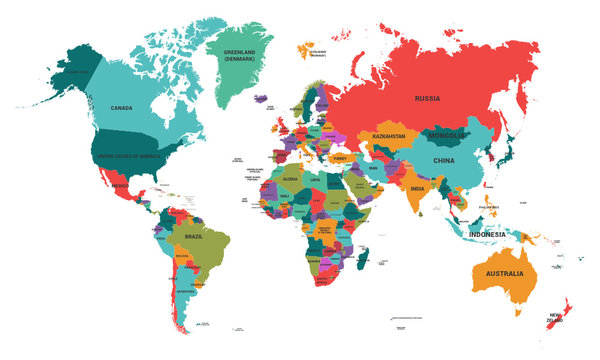 Carte monde - World map