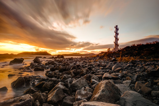 Lighthouse in Sisiman Bay, Philippines