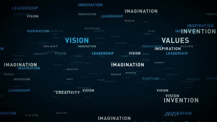 Keywords Business Principles Blue - Important terms about business principles pass through cyberspace. All clips are available in multiple color options. All clips loop seamlessly. - Powered by Adobe