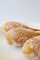 砂糖をまぶしたアメリカンドッグ