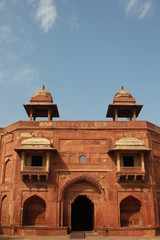 Jodha Bai Mahal im Panch Mahal Palast, Fatehpur Sikri, Bundesstaat Uttar Pradesh, Indien