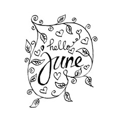 Hello June. Sketchy style.