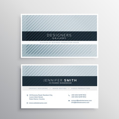 clean blue gray business card design template