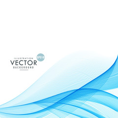 modern abstract blue line wave background