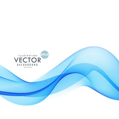 blue wave background vector design