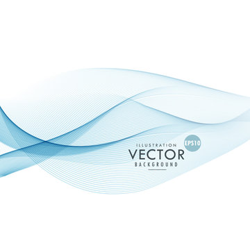 modern abstract blue wave vector background