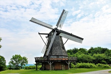 Fototapeta na wymiar An image of a windmill