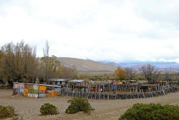 Poor south american farm house, Patagonia, Argentina